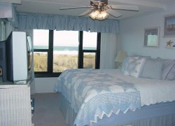  Direct Ocean Front View from Master Bedroom with King Bed