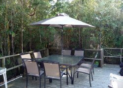  Rear Upper Deck--Patio Table & Chairs