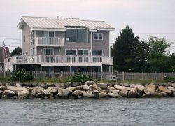  View of the home from the water